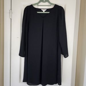 Decree Black Long Sleeved Dress Size Large